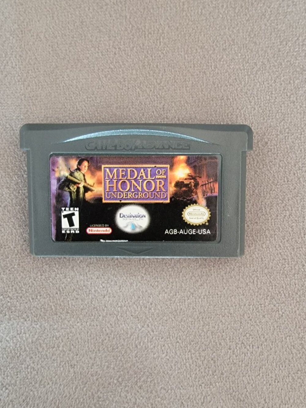 Medal of Honor Underground GBA Nintendo Gameboy Advance Video Game